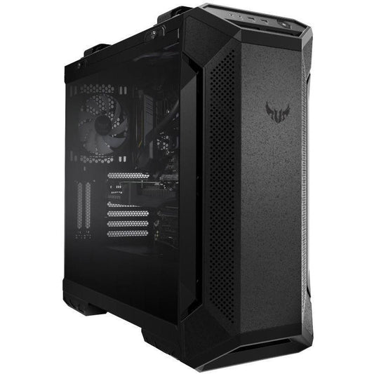 Asus TUF Gaming GT501 RGB Gaming PC Case w/ Window, E-ATX, Tempered Smoked Glass, 3 x 12cm RGB Fans, Carry Handles