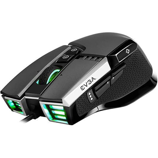 EVGA X17 RGB Optical Wired PC Gaming Mouse Triple Optical Sensors, Omron Mechanical Switches, 16000dpi