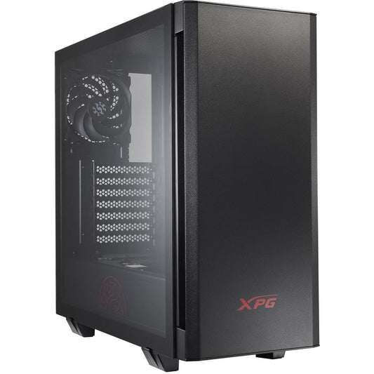 ADATA XPG Invader RGB PC Mid Tower Gaming Case w/ Tempered Glass Window, ATX, ARGB Downlight & Controller, Black